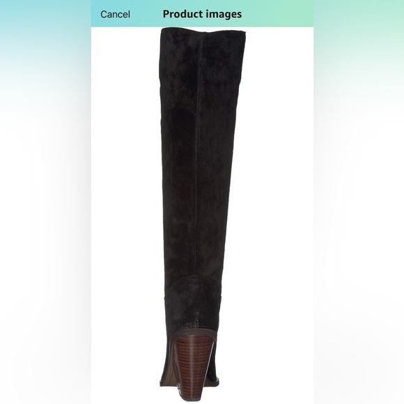 Sam Edelman Black Suede Knee-High Boots 9.5 - Picture 9 of 11